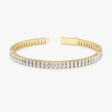 Baguette Lab Diamond Tennis Bracelet Eulalia