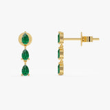 Emerald Drop Earrings, Alarielle