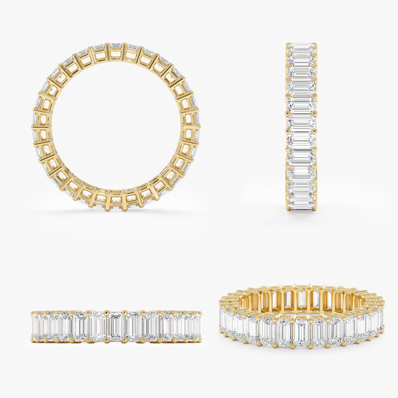 Lab Grown Baguette Eternity Band, Sylvaine