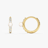 Pearl and Diamond Huggie, Dara