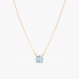 Natural Aquamarine Necklace, Eyla