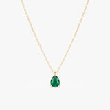 Pear-Cut Emerald Necklace, Oxa