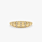 yellow gold diamond ring