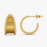 Timeless Solid Gold Hoop Earrings, Wren