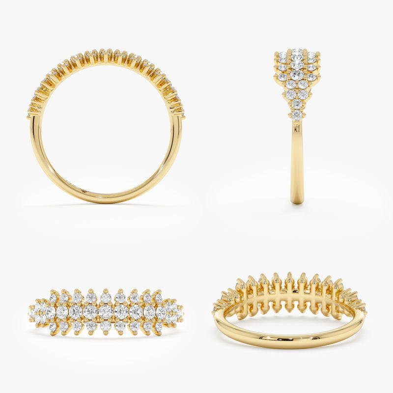 Unique Diamond Cluster Ring, Tiana