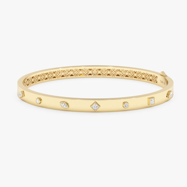 Mix Shape Diamond Bangle, Fiora
