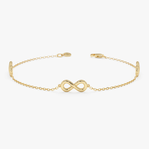 Plain Infinity Station Bracelet, Olivara
