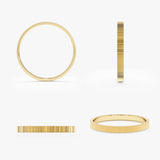 2 mm Textured Bold Wedding Band, Bonnie