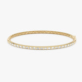 Lab Grown Baguette Diamond Bangle, Siora