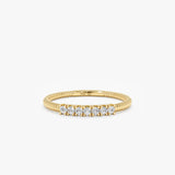 yellow gold braided band
