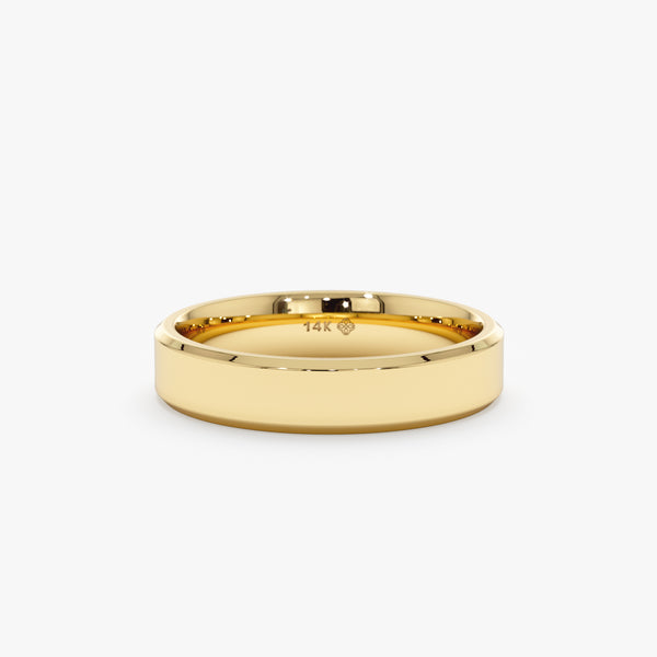 yellow gold wedding band