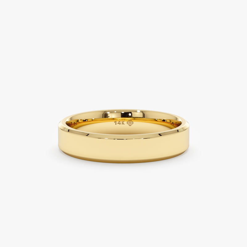 yellow gold wedding band