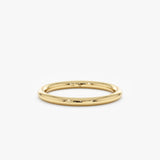 2 mm solid gold chunky wedding ring