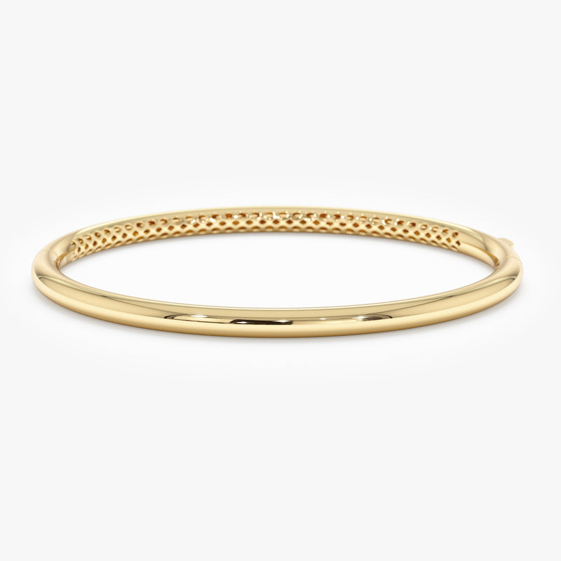3.5 mm Minimalist Dome Bangle, Caia