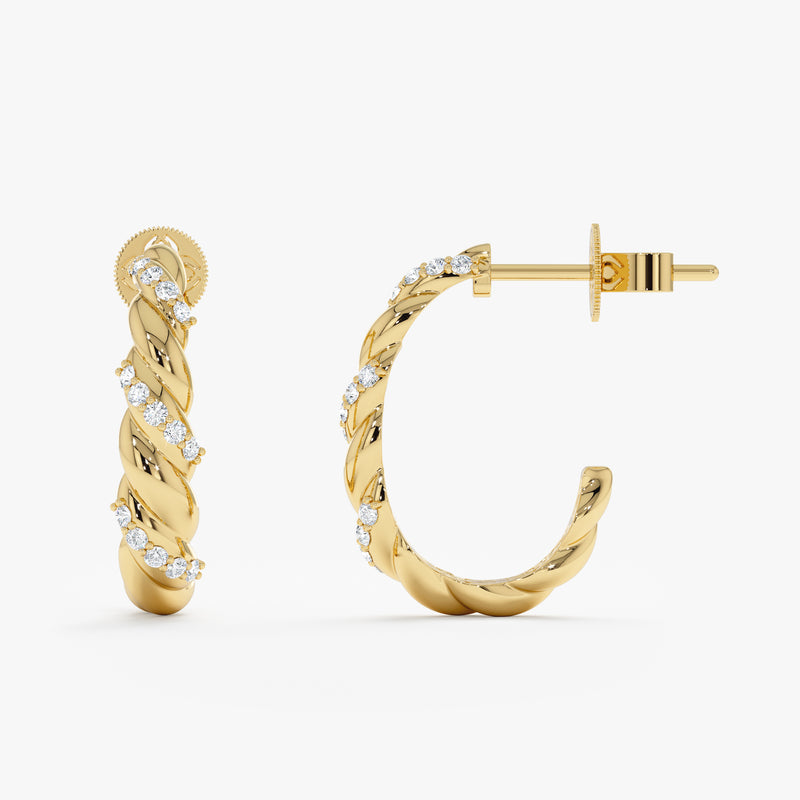 Twisted Diamond Hoops, Jihyun