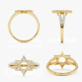 Star of David Diamond Ring, Tirzah