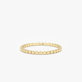 petite 14k yellow gold wedding band
