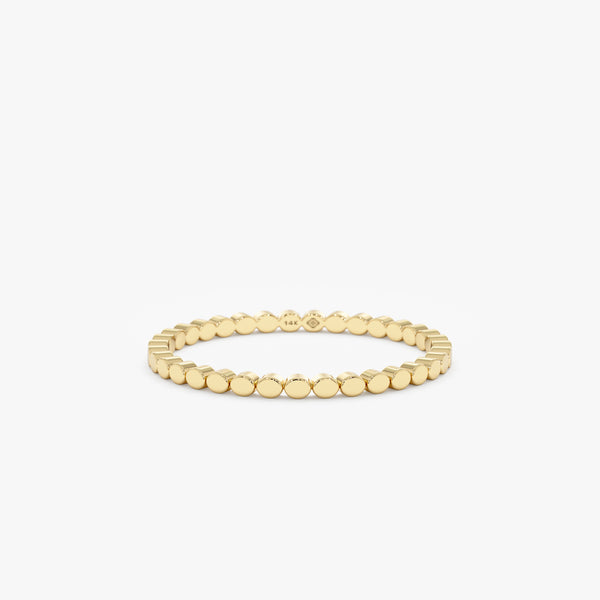 petite 14k yellow gold wedding band