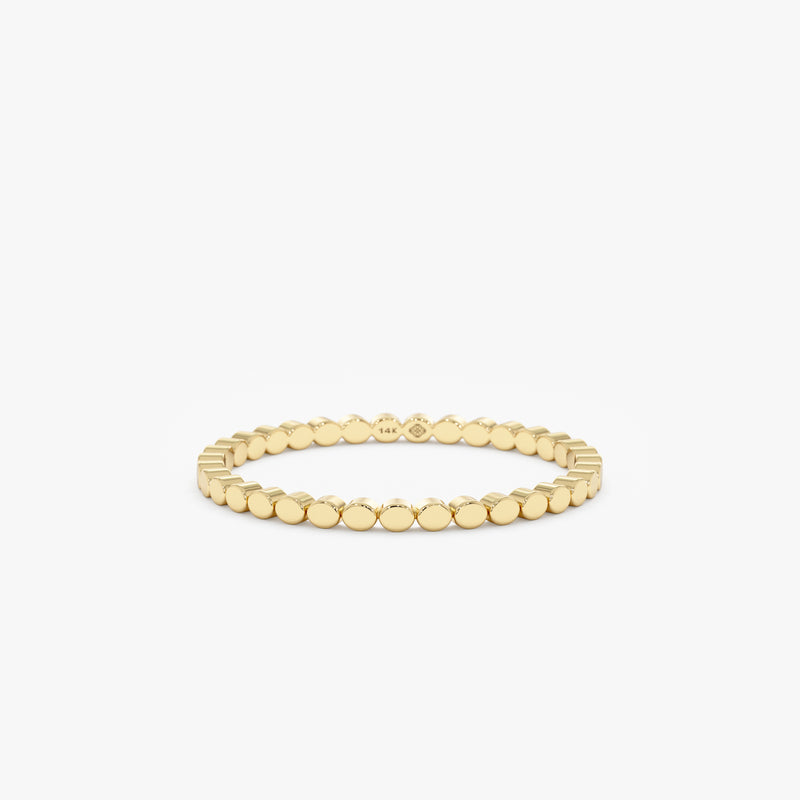 petite 14k yellow gold wedding band