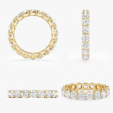 Lab Grown Diamond Prong Set Eternity Ring - 3 mm, Soraya