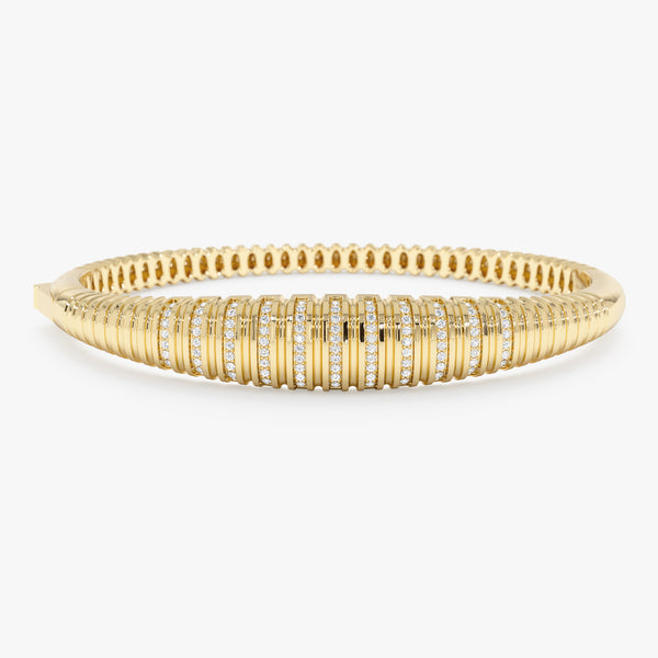 Diamond Croissant Bangle, Morwenna