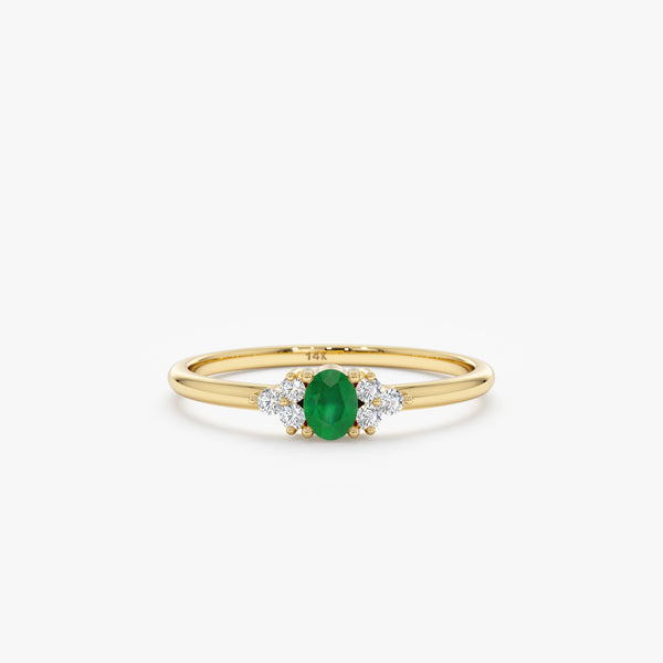 Emerald and Diamond Engagement Ring, Elkin