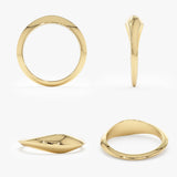 Unique Gold Dome Ring, Rylan