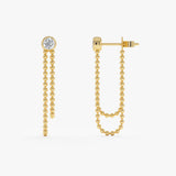 Lab-Grown Diamond Ball Chain Earrings, Nyvelle