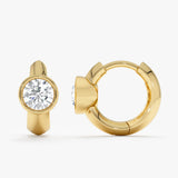 Large Lab Grown Diamond Mini Hoops, Selyra