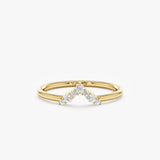 yellow gold diamond nestin ring