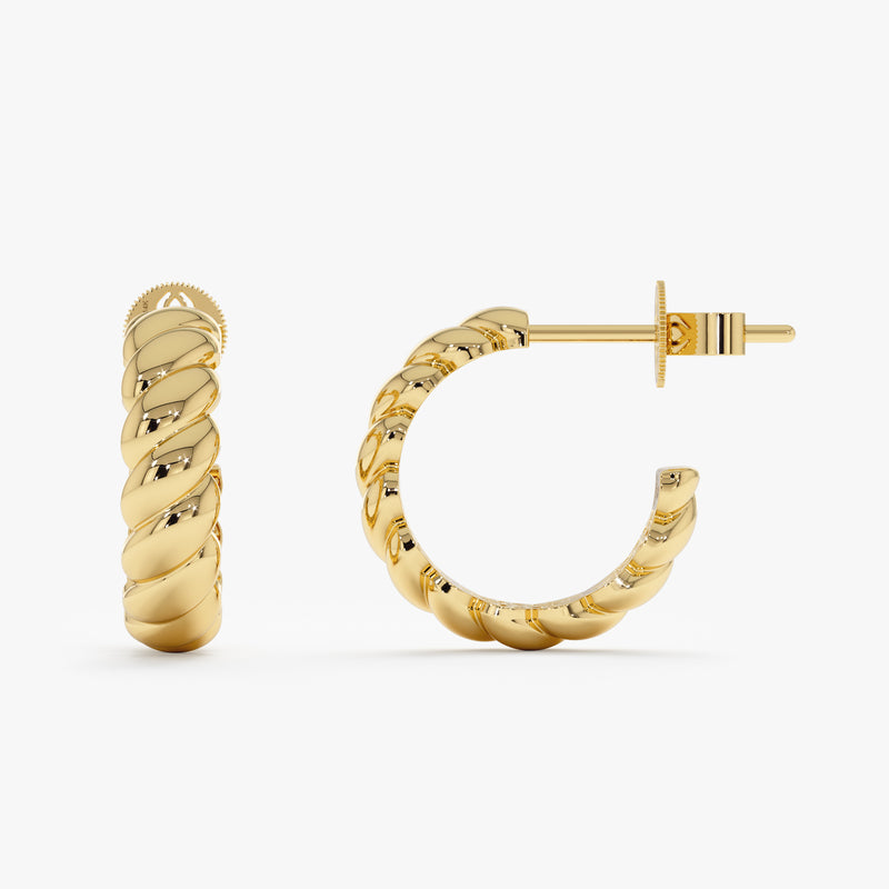 Twisted Hoop Earrings, Araminta