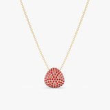 Ruby Cluster Necklace, Gita