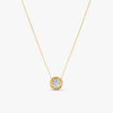 Lab Grown Diamond Ball Necklace, Caerwyn