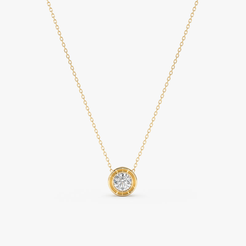 Lab Grown Diamond Ball Necklace, Caerwyn