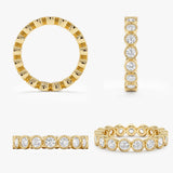 Lab Grown Diamond Bezel Eternity Ring - 3.7 mm, Neoma