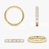 Channel Set Baguette Lab Grown Diamond Ring, Vionnet