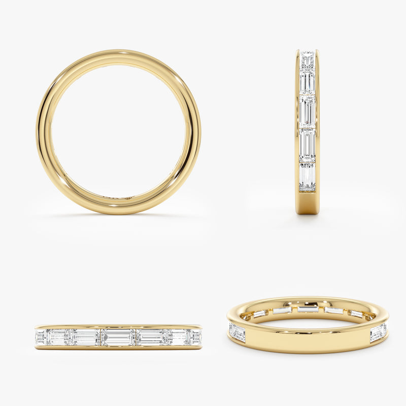 Channel Set Baguette Lab Grown Diamond Ring, Vionnet