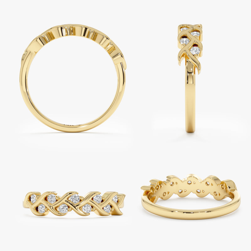 Lab Grown Diamond Criss-Cross Ring, Thalynne