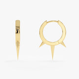 Gold Spike Hoops, Stormi