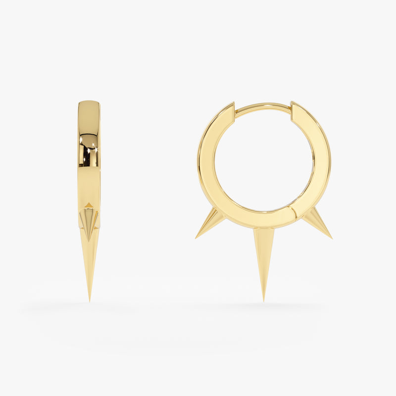 Gold Spike Hoops, Stormi
