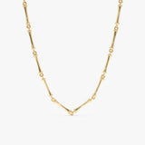 Gold Bar Link Chain Necklace, Unisex Gift, Arianwen