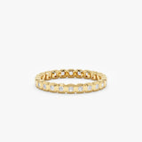 yellow gold full eternity ring