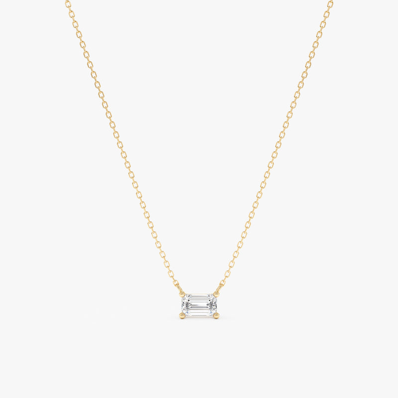 Baguette Diamond Necklace, Zaniel