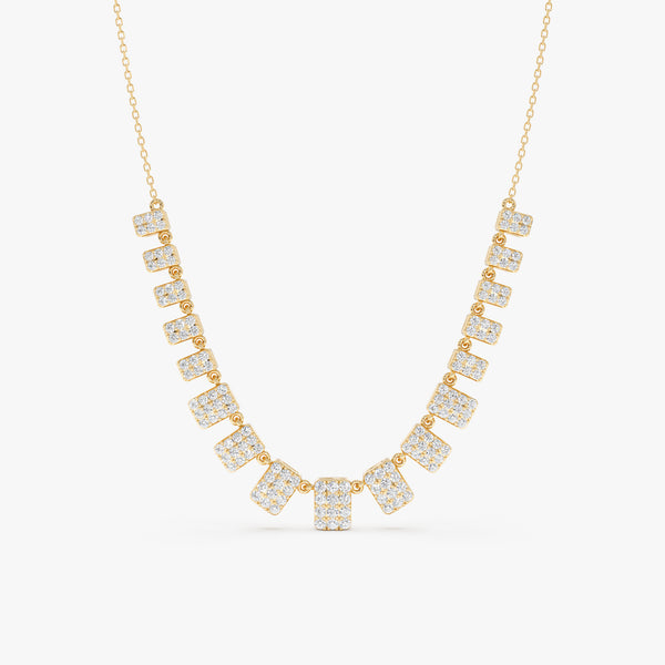 Pavé Diamond Collar Necklace, Zorya