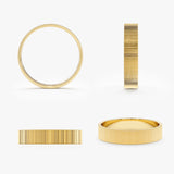 4 mm Textured Bold Wedding Band, Bonnie