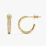 Lab Grown Diamond Hoop, Ondine