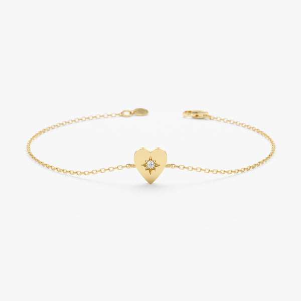 yellow gold april birthstone diamond bracelet