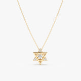 Diamond Star Of David Necklace, Romilly