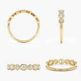 Oval & Round Lab Grown Diamond Wedding Band, Thalassa