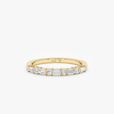 yellow gold diamond band